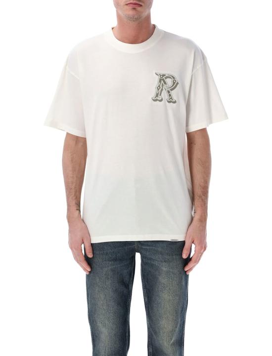  리프레젠트 탑 서부 이니셜 티셔츠 플랫 화이트