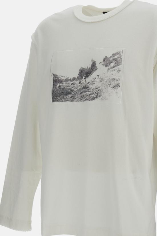  자크뮈스 긴팔 티셔츠 페이장 티셔츠 화이트 - JACQUEMUS