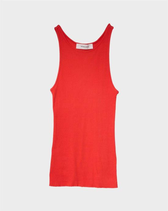  사야카 다비스 뉴욕 민소매 티셔츠 사야카 데이비스 뉴욕 립 탱크 포피 레드 - SAYAKA DAVIS NEW YORK