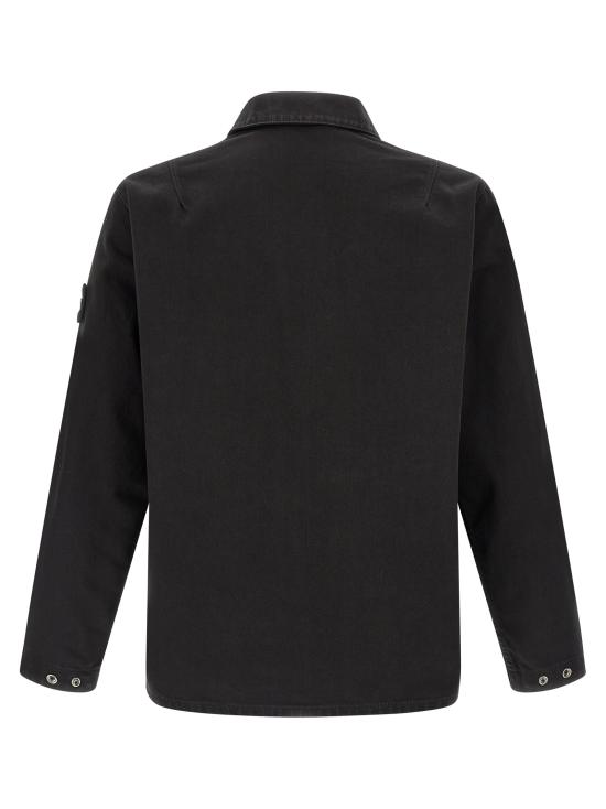 26SS 스톤 아일랜드 가죽 자켓 L1S14 1200002 S0J24 V0029 BLACK DOM - STONE ISLAND