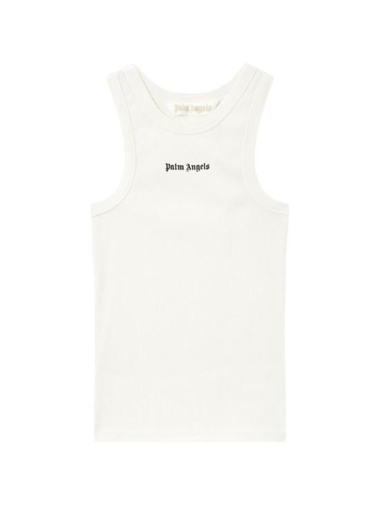 26SS 팜앤젤스 긴팔 티셔츠 PWAC024S26 JER0010310 Off white black