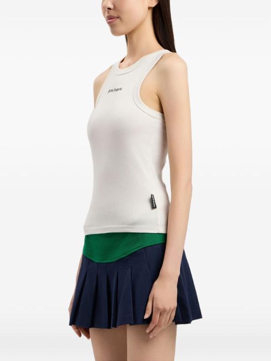 26SS 팜앤젤스 긴팔 티셔츠 PWAC024S26 JER0010310 Off white black - PALM ANGELS