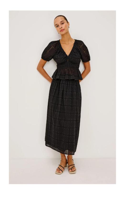  레일즈 블라우스 아르젠타 탑 블랙