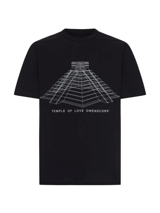 26SS 릭 오웬스 반팔 티셔츠 RR01F2232 JAEP130911 Black