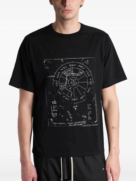 26SS 릭 오웬스 반팔 티셔츠 RR01F2232 JAEP130911 BLACK