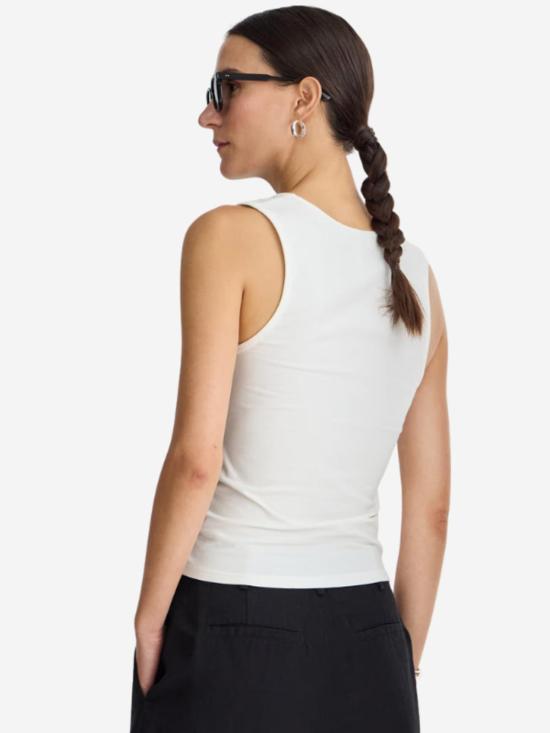  어피스 어파트 민소매 티셔츠 우리 로우 컷 탱크 - APIECE APART