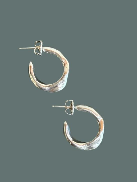  머큐리얼 스튜디오 이어링 미니 스무쉬 후프 - MERCURIAL STUDIO