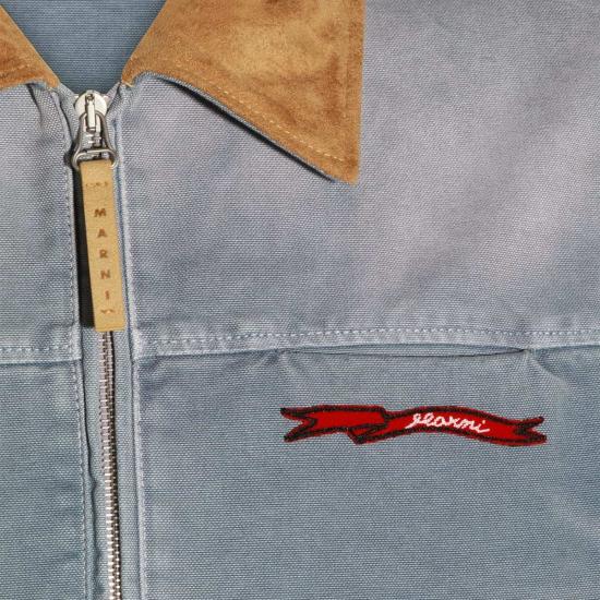  마르니 데님 자켓 라이트 블루 코튼 캐주얼 재킷 - MARNI