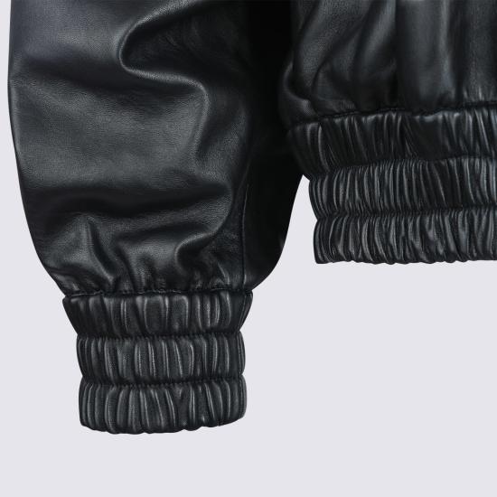  질샌더 가죽 자켓 질 샌더 블랙 가죽 재킷 - JIL SANDER