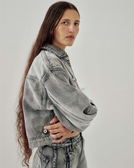  사야카 다비스 뉴욕 데님 자켓 사야카 데이비스 뉴욕 크롭 재킷 - SAYAKA DAVIS NEW YORK