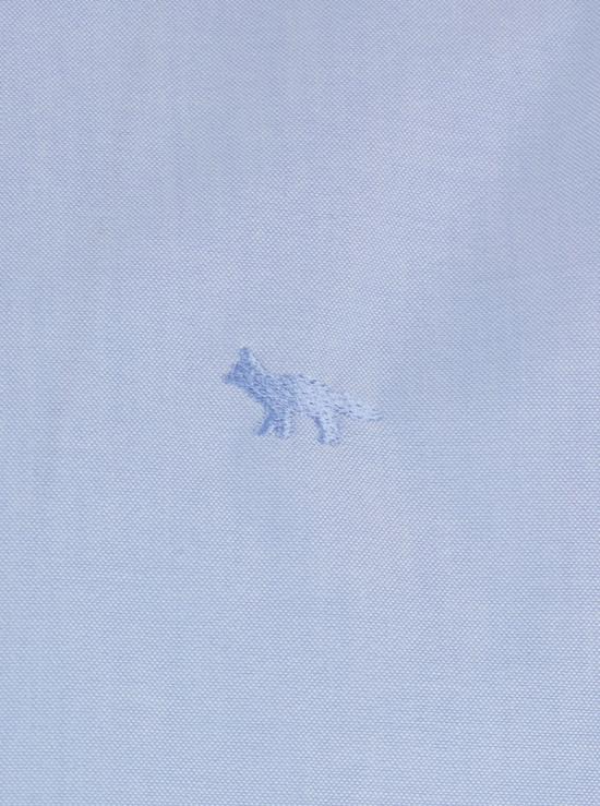  메종키츠네 탑 메종 키츠네 프로필 폭스 캐주얼 셔츠 라이트 블루 - MAISON KITSUNE