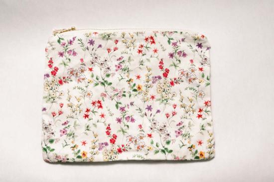  [키즈] Piper&Cloth 크로스백 Wildflower Waltz Timeless Floral Ruffle Zipper 파우치 - PIPER&CLOTH