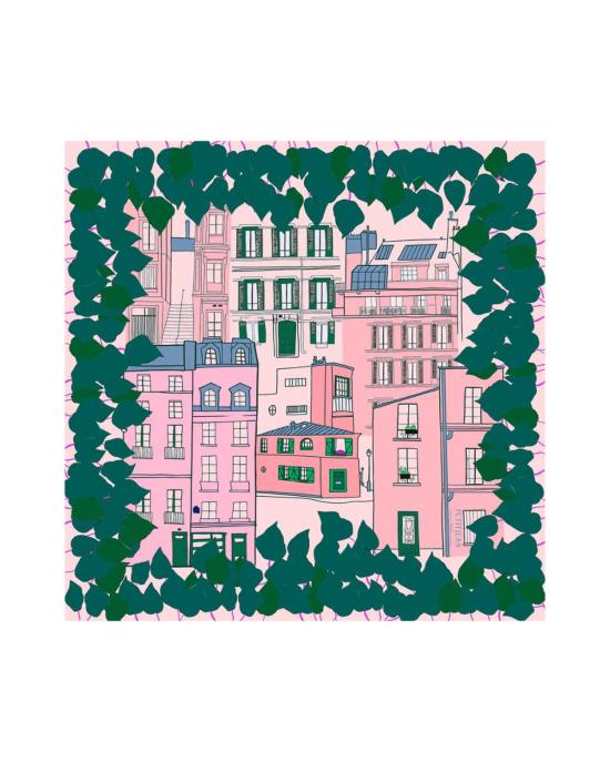  프티장 파리 머플러/스카프 쁘띠장 파리 실크 까레 스카프 몽마르트르