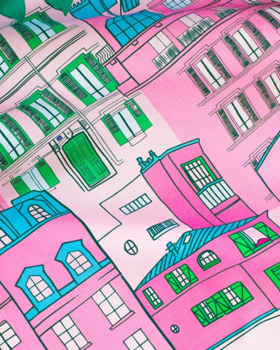  프티장 파리 머플러/스카프 쁘띠장 파리 실크 까레 스카프 몽마르트르 - PETITJEAN PARIS