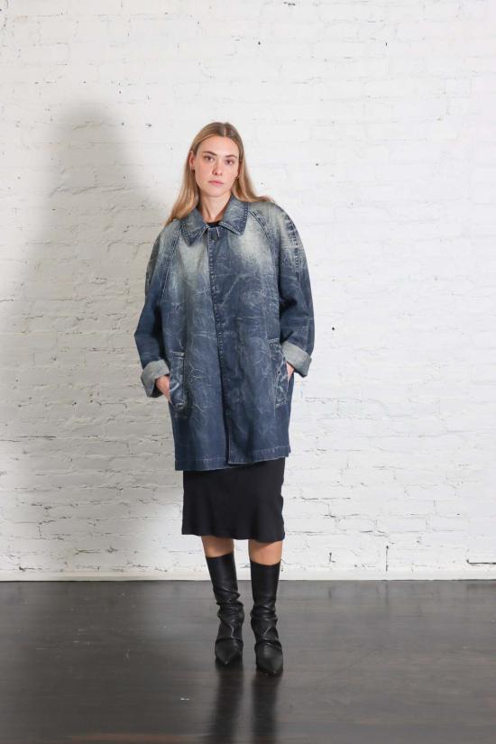  마르지엘라 데님 자켓 메종  다크 워시드 블루 데님 재킷 - MAISON MARGIELA