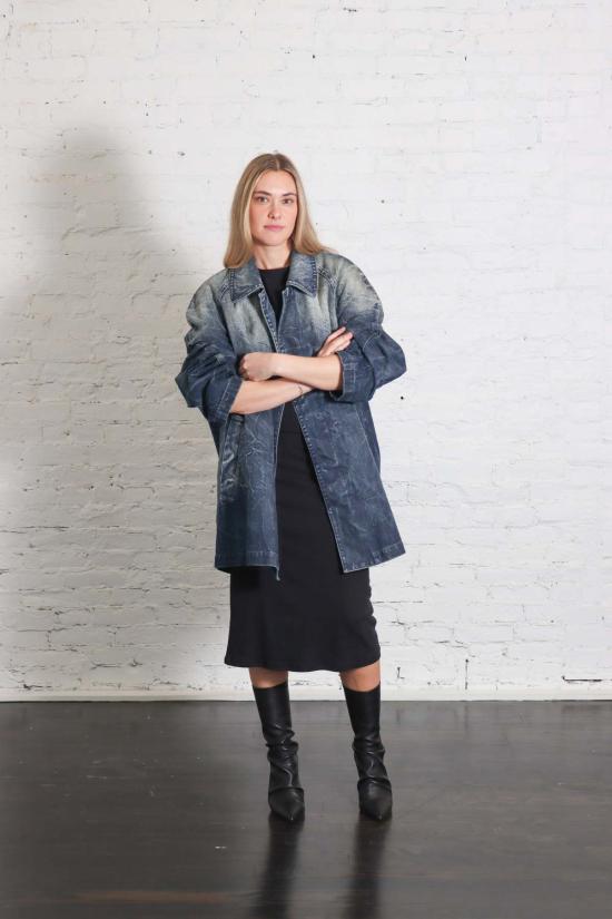  마르지엘라 데님 자켓 메종  다크 워시드 블루 데님 재킷 - MAISON MARGIELA