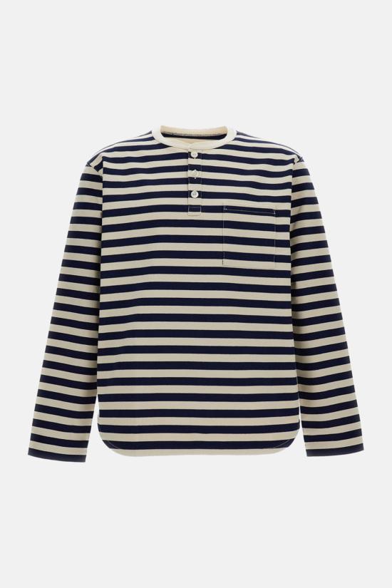  와타나베 준야 탑 긴팔 티셔츠 (흰색)