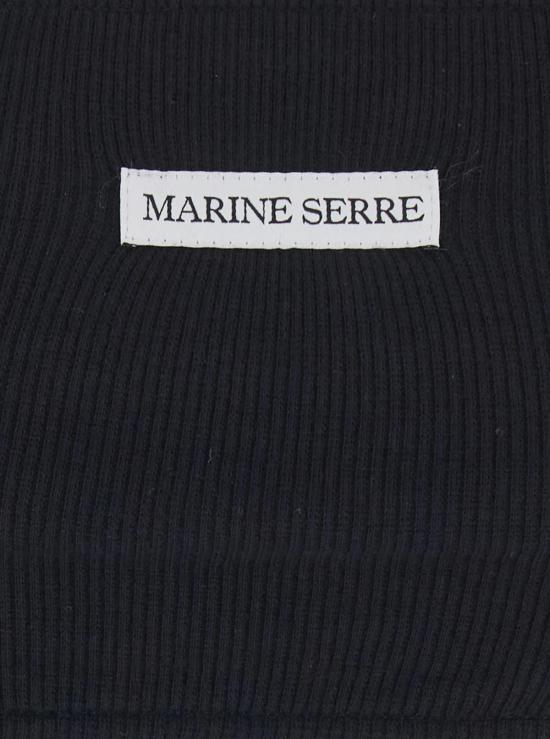  마린세르 브라 마린 세르 큐트 70년대 탑 블랙 - MARINE SERRE