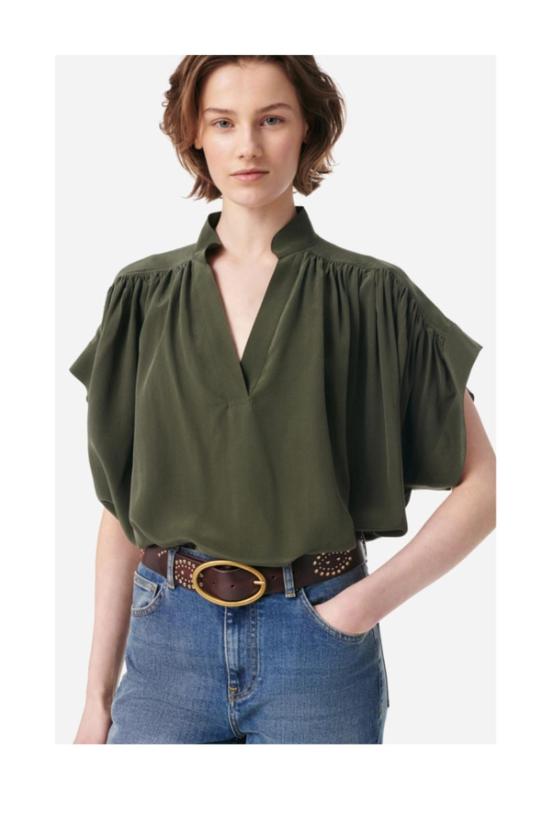  바네사브루노 블라우스 바네사 브루노 코리  카키 - VANESSA BRUNO