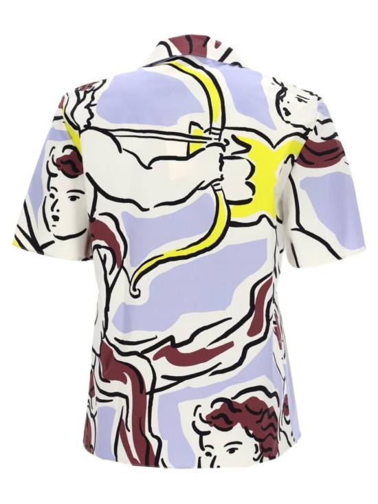  토리버치 탑 프린트 셔츠 멀티컬러 - TORY BURCH