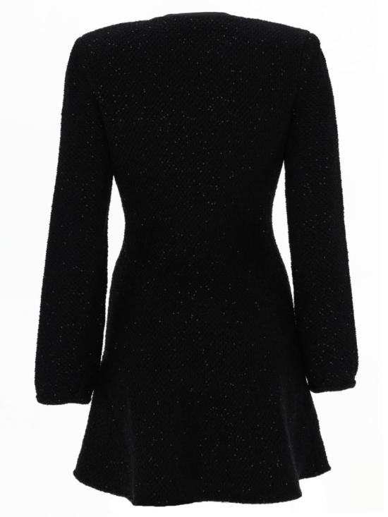  셀프 포트레이트 숏 원피스 미니 드레스 (컷아웃 디자인, 블랙) - SELF PORTRAIT