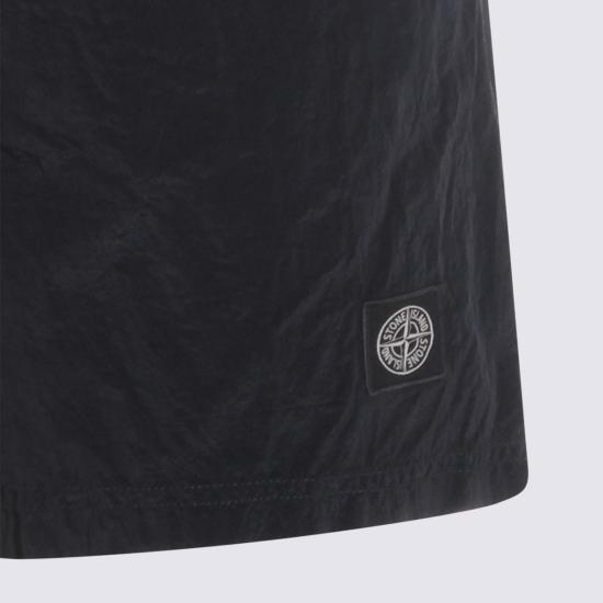  스톤 아일랜드 숏팬츠 네이비 블루 비치웨어 수영복 - STONE ISLAND