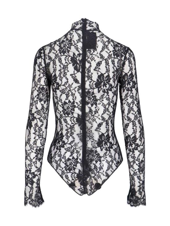  발렌티노 가라바니 블라우스 발렌티노 레이스 탑 블랙 - VALENTINO GARAVANI
