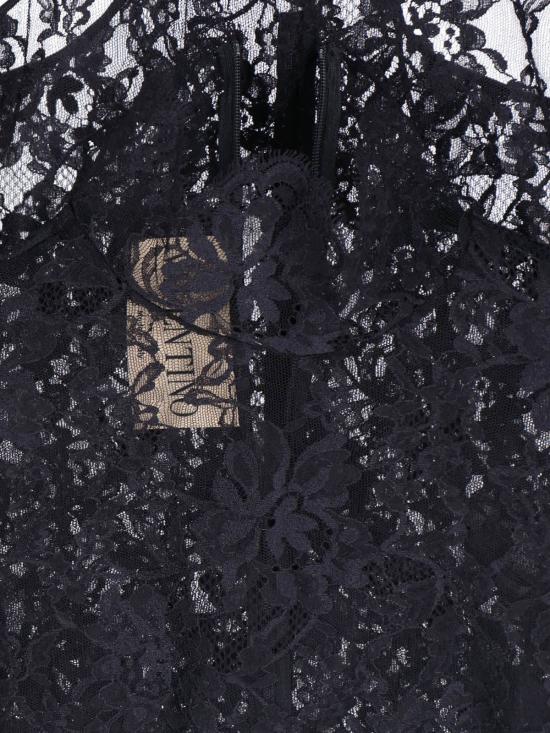  발렌티노 가라바니 블라우스 발렌티노 레이스 탑 블랙 - VALENTINO GARAVANI