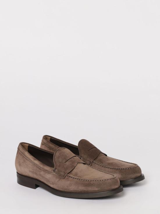 26SS 토즈 스탬프 모노그램 스웨이드 로퍼 XXM0ZF0Q920RE0 S800 Brown - TODS