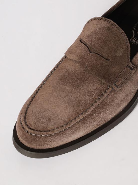 26SS 토즈 스탬프 모노그램 스웨이드 로퍼 XXM0ZF0Q920RE0 S800 Brown - TODS