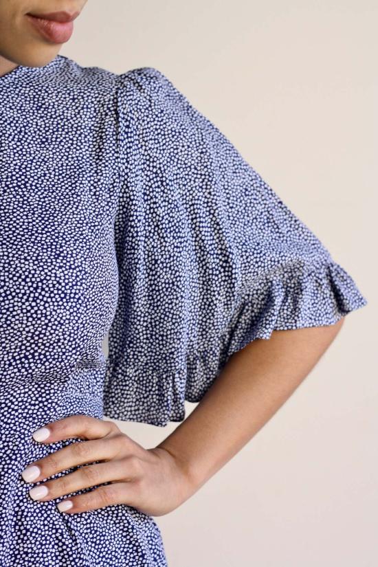  머틀 숏 원피스 베벌리 미니 네이비 컨페티 - MYRTLE