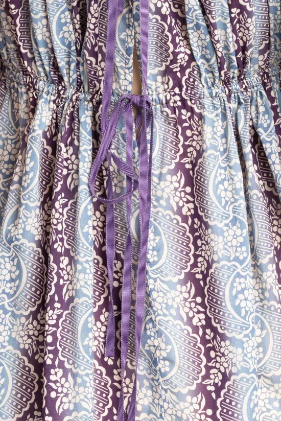  안나 수이 숏 원피스 옴브레 리본 코튼 드레스 - ANNA SUI