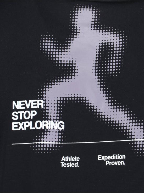  노스페이스 반팔 티셔츠 비트맵 실루엣 티셔츠 블랙 - NORTH FACE