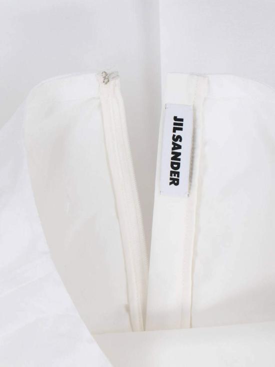  질샌더 미디 스커트 질 샌더 미디 길이 펜슬 스커트 화이트 - JIL SANDER