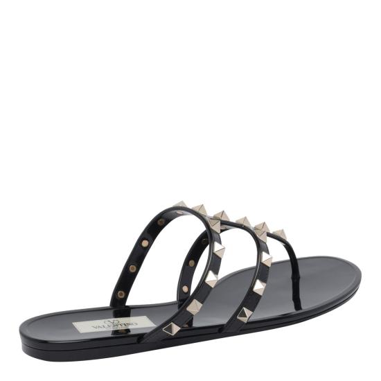  발렌티노 가라바니 샌들 러버 락스터드  블랙 - VALENTINO GARAVANI