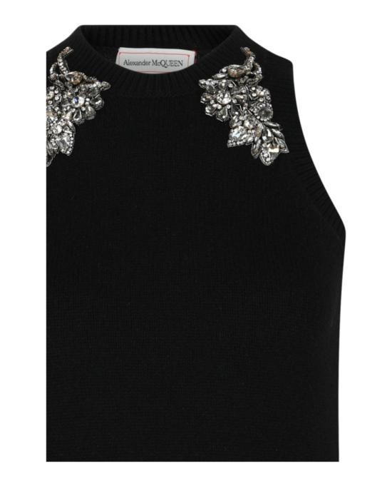  알렉산더 맥퀸 민소매 티셔츠 758589 Q1A61 1011 00417 M Black - ALEXANDER MCQUEEN