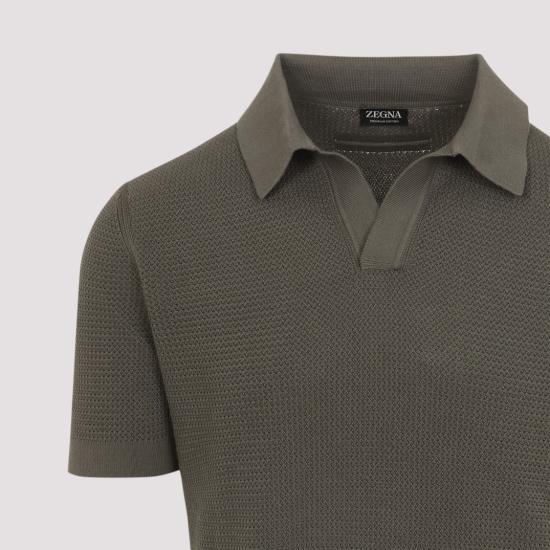 26SS 에르메네질도제냐 폴로 티셔츠 UHC26A3 C31 Grey - ERMENEGILDO ZEGNA