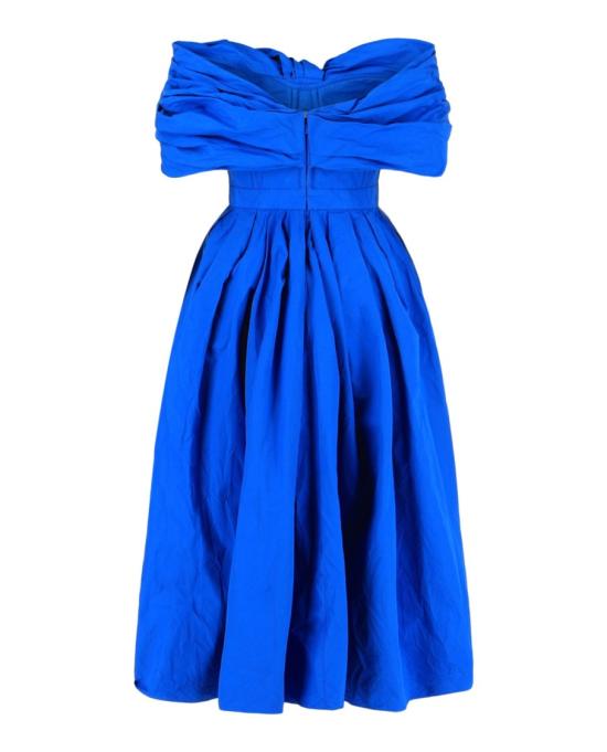  알렉산더 맥퀸 미디 원피스 745412 QAAAY 4155 40001 36 Blue - ALEXANDER MCQUEEN