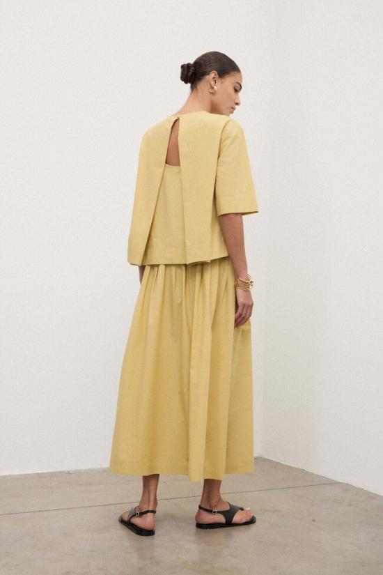  오또다메 롱 스커트 오토다메 플리츠 포플린 - OTTOD'AME