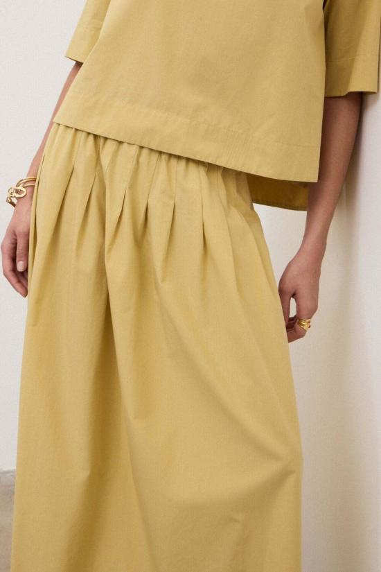  오또다메 롱 스커트 오토다메 플리츠 포플린 - OTTOD'AME