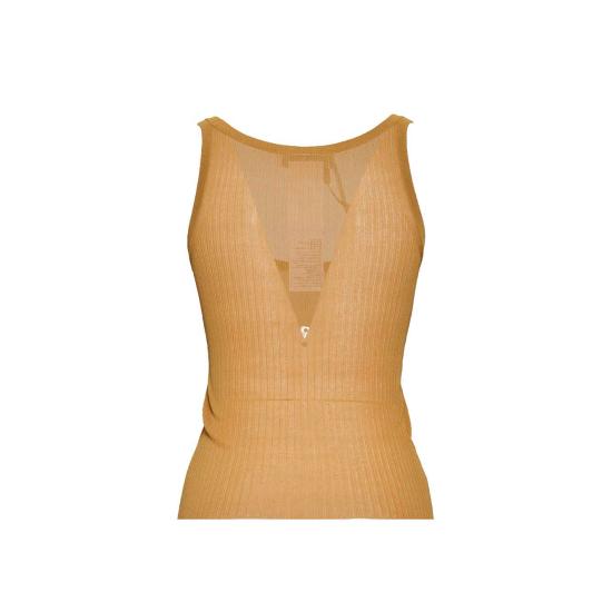 26SS 막스마라 바리스타 실크 리브 탱크탑 2411361043600 006 Camel - MAX MARA