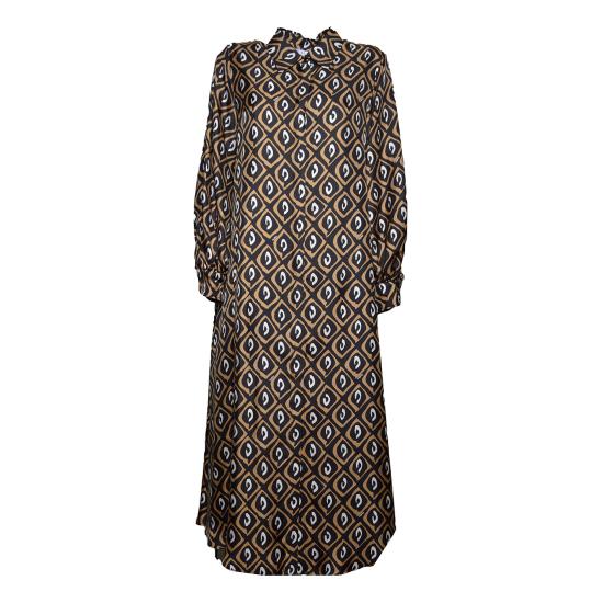 26SS 막스마라 미디 원피스 2611221122600 001 Nero cammello - MAX MARA