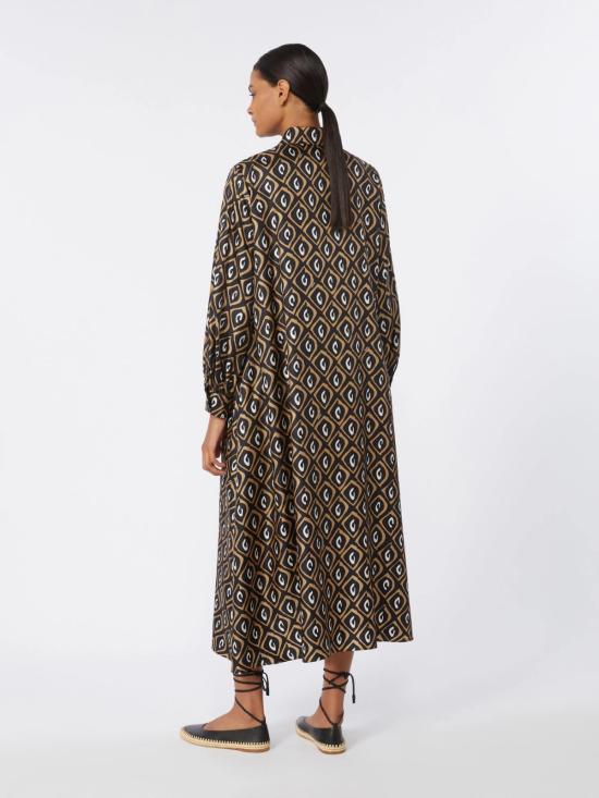 26SS 막스마라 미디 원피스 2611221122600 001 Nero cammello - MAX MARA