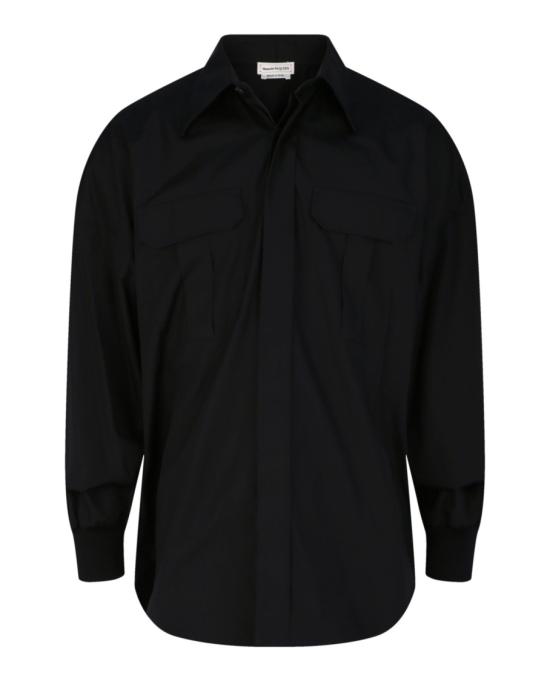  알렉산더 맥퀸 셔츠 720385 QRN66 1000 00002 14 5 Black