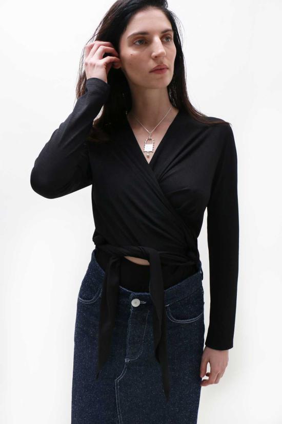  제이킴 바디수트 티셔츠 J.Kim 랩 슬링 바디수트 - J.KIM