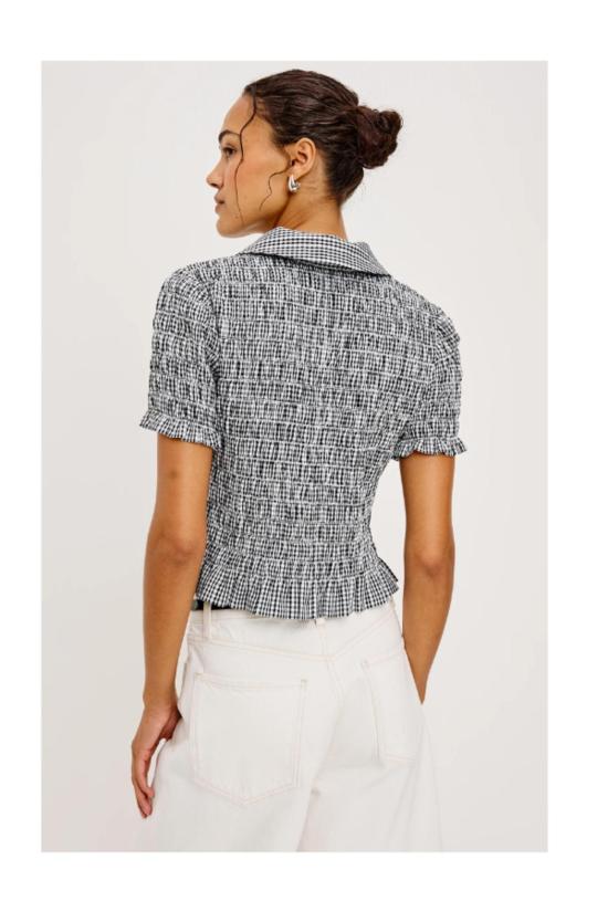  레일즈 탑 알톤  블랙 깅엄 - RAILS