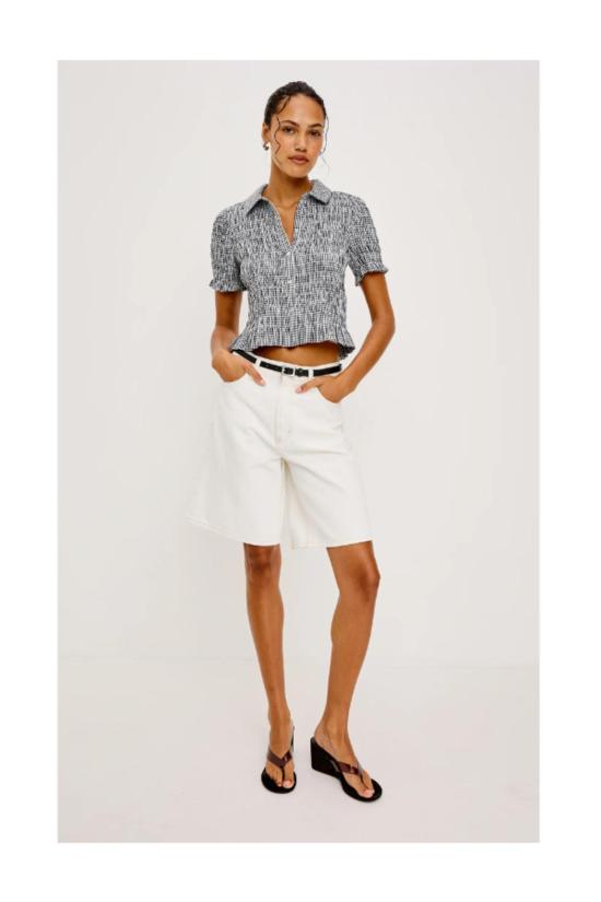  레일즈 탑 알톤  블랙 깅엄 - RAILS