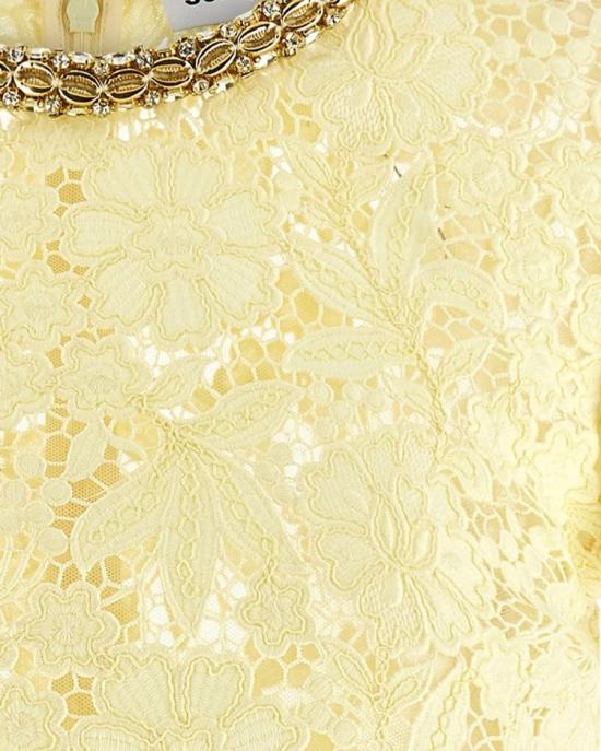 26SS 셀프 포트레이트 탑 7901165 Yellow - SELF PORTRAIT