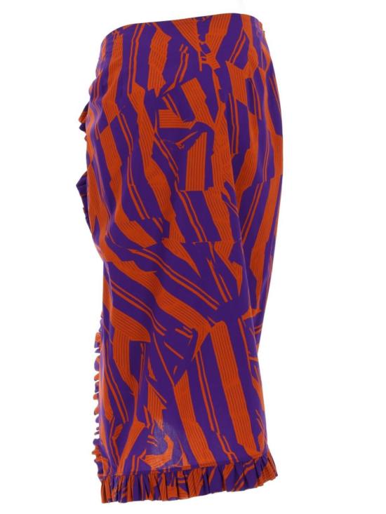  드리스 반 노튼 미디 스커트 Dries Van Noten 시나  오렌지 - DRIES VAN NOTEN