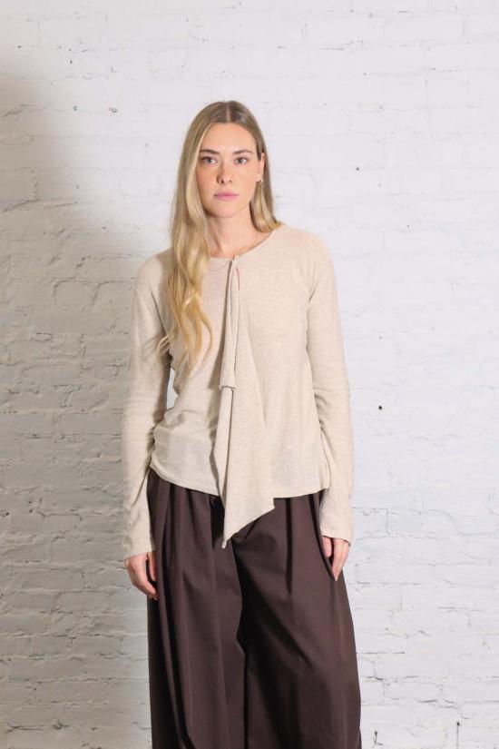  로렌 마누지안 가디건 로렌 마누기안 웨이브 카디건 - LAUREN MANOOGIAN